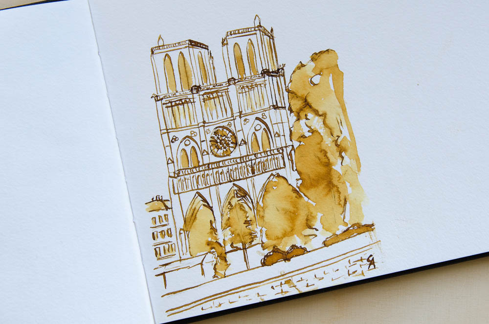 Paris Paper for Pens Sketch Book