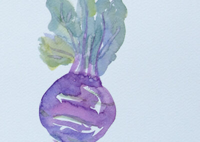 watercolor vegetables